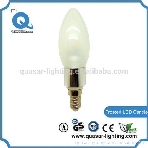 e12 led glass candle lights 3w 110v led candle flame light bulbs e14